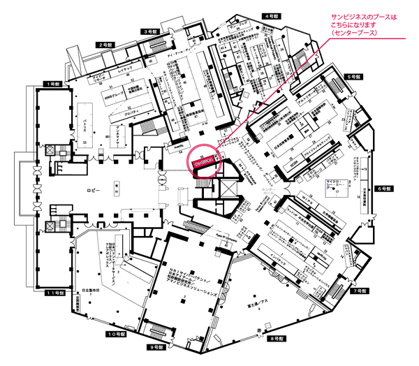 「特許・情報フェア＆コンファレンス2012」出展場所案内図