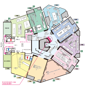 「特許・情報フェア＆コンファレンス2015」出展場所案内図